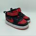 Nike Shoes | Infant/Toddler Nike Court Borough Mid 2 Shoes Sneakers Size 6c | Color: Black/Red | Size: 6c