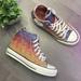 Converse Shoes | Converse Ctas Chuck Taylor Mid Lux Wedge Sneaker | Color: Blue/Orange | Size: 6.5