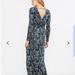 Jessica Simpson Dresses | Jessica Simpson Printed Maternity Maxi Dress | Color: Gray/Green | Size: Sm