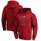 Men's Fanatics Branded Red Tampa Bay Buccaneers Big & Tall Team Logo Lockup Pullover Hoodie