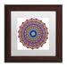 Trademark Fine Art 'Kisses Mandala in Red' Ahrens' Framed Graphic Art on Canvas Canvas, Wood | 11 H x 13.75 W in | Wayfair ALI3382-W1111MF