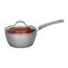 NutriChef 1.7 qt. Non-Stick Aluminum Sauce Pan w/ Lid Non Stick/Aluminum in Gray | 3.35 H x 7.09 W in | Wayfair PRTNCCW11GDSP