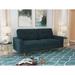 Everly Quinn 70"Velvet Square Arm Modern Style Sofa w/ Golden Leg Velvet in Blue | 32.9 H x 70 W x 31.5 D in | Wayfair