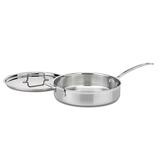 Cuisinart MCP33-30HN MultiClad Pro Stainless 5-1/2-Quart Saute with Helper and Cover