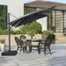 VredHom Outdoor Offset Cantilever Patio Umbrella without Base