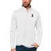 Men's Antigua White Los Angeles Angels Tribute Quarter-Zip Pullover Top