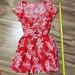 Free People Dresses | Free People Knee Length Gorgeous Summer Dress. Sz. 4 | Color: Red/White | Size: 4