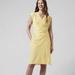 Athleta Dresses | Athlete Newport Wrap Dress Sz Small | Color: White/Yellow | Size: S