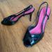 Kate Spade Shoes | Kate Spade Black Patent Leather Peep Toe Heels, Size 8 | Color: Black/Pink | Size: 8