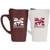 Morehouse Maroon Tigers 16oz. Soft Touch Ceramic Mug with Lid Two-Piece Set