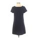 Forever 21 Casual Dress - Shift: Blue Solid Dresses - Women's Size Small