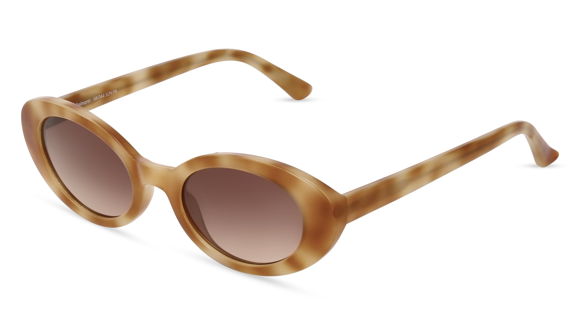 Fielmann MI 044 SUN FA Damen-Sonnenbrille Vollrand Oval Acetat-Gestell, braun