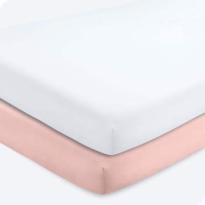 Bare Home Solid Ultra-Soft Crib Fitted Sheet