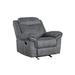 Latitude Run® 41" Wide Manual Rocker Standard Recliner Velvet/Water Resistant in Gray | 40 H x 41 W x 39 D in | Wayfair