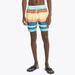 Nautica Men's Sustainably Crafted 8" Cloud Striped Swim Pool Side Aqua, XS