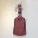 Coach Bags | Coach Deep Burgundy Luggage Tag W/ Gold Hardware, Nwt!! | Color: Purple/Red | Size: Os