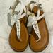 American Eagle Outfitters Shoes | Aeo Thong Type Sandals | Color: White | Size: 7