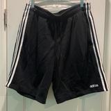 Adidas Shorts | Adidas Brand New Size Xl Jet Black Fleece Lined Athletic Shorts | Color: Black/White | Size: Xl