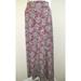 Lularoe Skirts | Lularoe Floral Ankle Ballerina Skirt Pink Green Floral Foldover Pullon Flowy Xs | Color: Green/Pink | Size: Xs