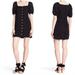 Free People Dresses | Free People Daniella Cotton Black Eyelet Minidress | Color: Black | Size: 2