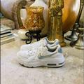 Nike Shoes | Nike Shoes Womens Size 9.5 Air Max Running Sneakers White Leather | Color: Silver/White | Size: 9.5