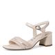 Tamaris Damen Keilsandalen, Frauen Sandalen,Keilsandaletten,Keilabsatz,Wedge-Heel,hoch,Sommerschuhe,Freizeitschuhe,offene Schuhe,Ivory,36 EU