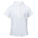 Dublin Ria Short Sleeve Girls Competition Shirt - Kids 8 - White - Smartpak