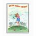 Red Barrel Studio® 'Hitting Against the Wind Funny Golf Cartoon Sports Design' by Gary Patterson Drawing Print in Blue/Gray/Green | Wayfair