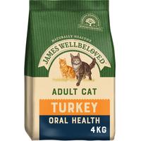 4kg Oral Health Turkey James Wellbeloved Dry Cat Food