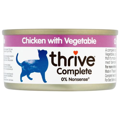 24x75g Chicken with Vegetables thrive Complete Wet Cat Food