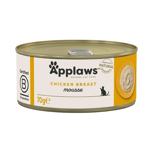 24x70g Chicken Mousse Applaws Wet Cat Food