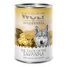 24x400g Turkey, Beef, Goat Adult Taste of the Savanna Wolf of the Wilderness Wet Dog Food