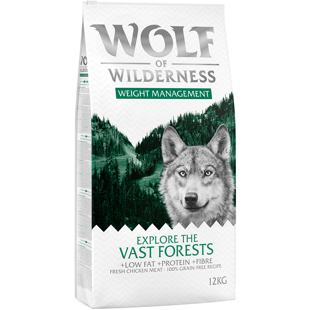 2x12kg Weight Management Wolf of Wilderness Explore Dry Dog Food