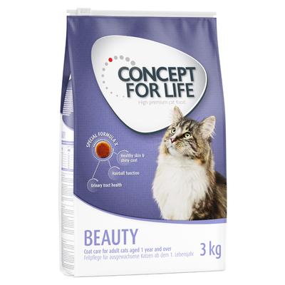 3x3kg Beauty Concept For Life Dry Cat Food