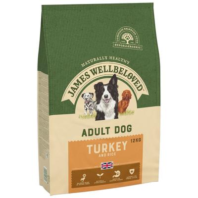 24kg James Wellbeloved Adult - Turkey & Rice Dry Dog Food