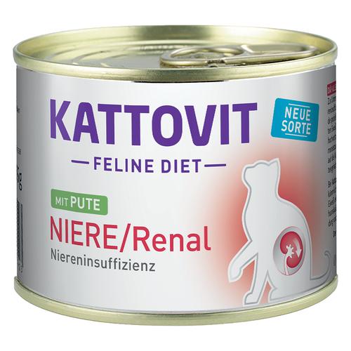 6x185g Turkey Kidney/Renal Kattovit Wet Cat Food