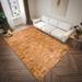 Brown 90 x 60 x 0.19 in Area Rug - Corrigan Studio® Mosaic Faux Leather Diamond 1"8" X 2"6" Accent Rug Chenille | 90 H x 60 W x 0.19 D in | Wayfair