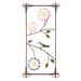 Wind & Weather Handcrafted Blue Bird & Flowers Indoor/Outdoor Wall Décor Metal in Gray | 27.25 H x 0.75 W x 13.5 D in | Wayfair WL5577