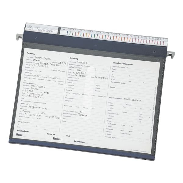 BOI Pflegemappe stationär 2-Ring blau Image