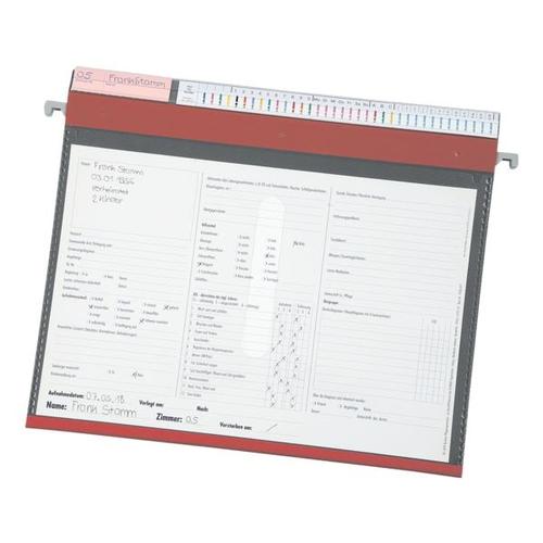 Pflegemappe stationär 4-Ring rot, BOI