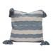 Foreside Home & Garden 20x20" Woven Blue Cotton w/Poly Fill Pillow