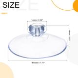 20pcs Suction Cup without Hooks 45mm Dia. Wall Hanger for Home PVC - Transparent