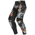 O'NEAL | Motocross-Hose | Enduro Motorrad | Strapazierfähige Denierstoffe, Mit großer Bewegungsfreiheit, Athletische Passform | Pants Mayhem Scarz V.22 | Erwachsene | Schwarz Grau Orange | Größe 34/50