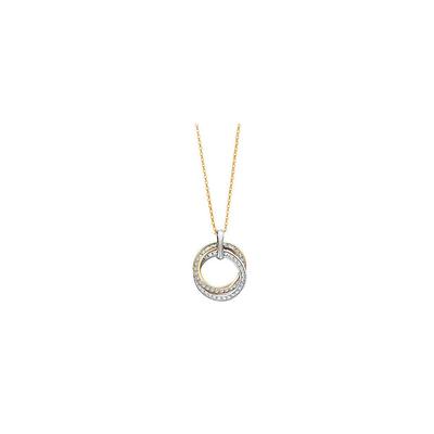 FAVS - Kette 375er Gelbgold, 375er Weißgold Ketten 1 ct Damen