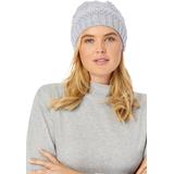 Women's Cable Knit Hat by Accessories For All in Heather Grey