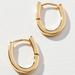 Anthropologie Jewelry | Anthropologie Delicate Oval Hoop Earrings -Nwt | Color: Gold | Size: Os