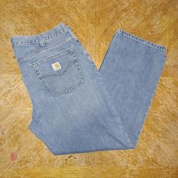 Carhartt Jeans | Carhartt Men's Jeans Size 40x30 Relaxed Fit Straight Leg Blue Denim Jeans. See P | Color: Blue | Size: 40