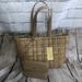 Michael Kors Bags | Michael Kors Camel “Ivy” Woven Tote Bag, Vegan Faux Leather, Nwt!! | Color: Brown/Tan | Size: Os