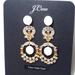 J. Crew Jewelry | J. Crew Whistledown Fresh Water Pearl Statement Dangle Earrings New | Color: Gold/White | Size: Os