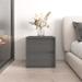 Meble Furniture Dakota 2 - Drawer Nightstand Wood in Gray | 20.3 H x 19.7 W x 15.7 D in | Wayfair DAKOTA-NIGHT-GRAY